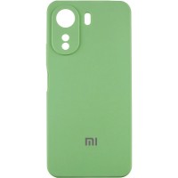 Чохол Silicone Cover Lakshmi Full Camera (AAA) with Logo для Xiaomi Redmi 13C / Poco C65 М'ятний / Mint