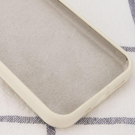 Чохол Silicone Case Full Protective (AA) NO LOGO для Apple iPhone 15 Pro Max (6.7") Бежевий / Antique White