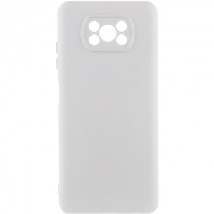 Чехол Silicone Cover Lakshmi Full Camera (AA) для Xiaomi Poco X3 NFC / Poco X3 Pro Белый / White