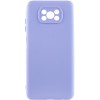 Чехол Silicone Cover Lakshmi Full Camera (AA) для Xiaomi Poco X3 NFC / Poco X3 Pro Сиреневый / Dasheen