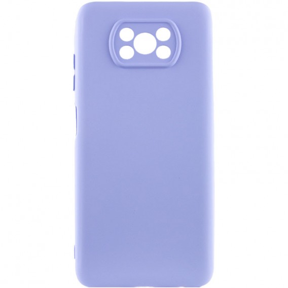 Чохол Silicone Cover Lakshmi Full Camera (AA) для Xiaomi Poco X3 NFC / Poco X3 Pro Бузковий / Dasheen