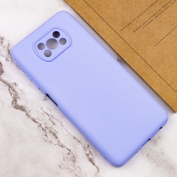 Чехол Silicone Cover Lakshmi Full Camera (AA) для Xiaomi Poco X3 NFC / Poco X3 Pro Сиреневый / Dasheen