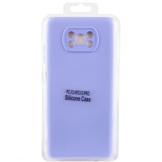 Чехол Silicone Cover Lakshmi Full Camera (AA) для Xiaomi Poco X3 NFC / Poco X3 Pro Сиреневый / Dasheen