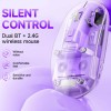 Мышь беспроводная Hoco GM29 Mysterios Bluetooth + 2.4G Romantic purple
