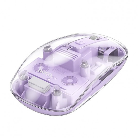 Мышь беспроводная Hoco GM29 Mysterios Bluetooth + 2.4G Romantic purple