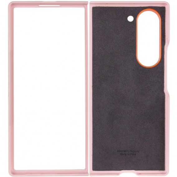 Шкіряний чохол Leather Case (AAA) для Samsung Galaxy Z Fold6 Pink