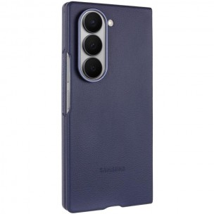 Кожаный чехол Leather Case (AAA) для Samsung Galaxy Z Fold6 Navy