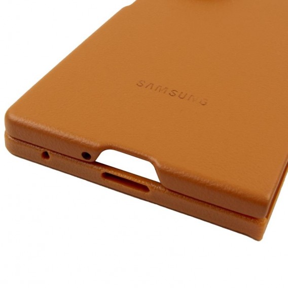 Шкіряний чохол Leather Case (AAA) для Samsung Galaxy Z Fold6 Tan