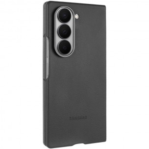 Кожаный чехол Leather Case (AAA) для Samsung Galaxy Z Fold6 Black