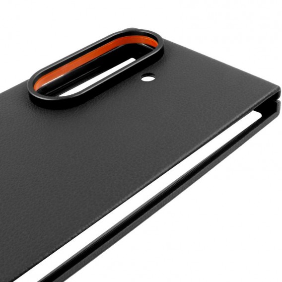 Шкіряний чохол Leather Case (AAA) для Samsung Galaxy Z Fold6 Black