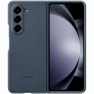 Кожаный чехол Leather Case (AAA) для Samsung Galaxy Z Fold5 Blue