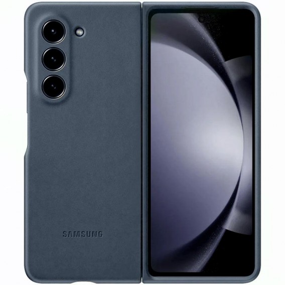 Шкіряний чохол Leather Case (AAA) для Samsung Galaxy Z Fold5 Blue