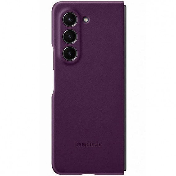 Шкіряний чохол Leather Case (AAA) для Samsung Galaxy Z Fold5 Purple