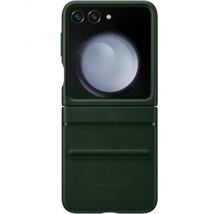 Кожаный чехол Leather Case (AAA) для Samsung Galaxy Z Flip5 Green