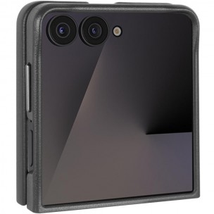 Кожаный чехол Leather Case (AAA) для Samsung Galaxy Z Flip5 Black Кожаный чехол Leather Case (AAA) для Samsung Galaxy Z Flip5 Black