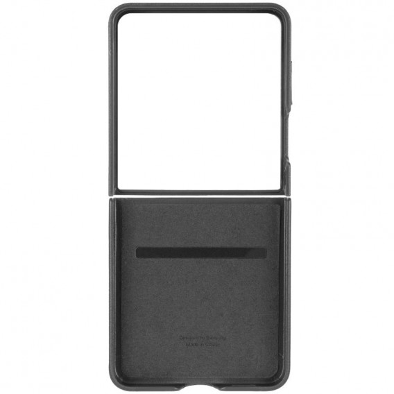 Кожаный чехол Leather Case (AAA) для Samsung Galaxy Z Flip5 Black