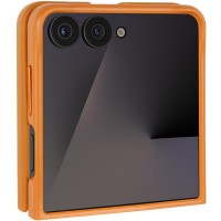 Шкіряний чохол Leather Case (AAA) для Samsung Galaxy Z Flip5 Brown