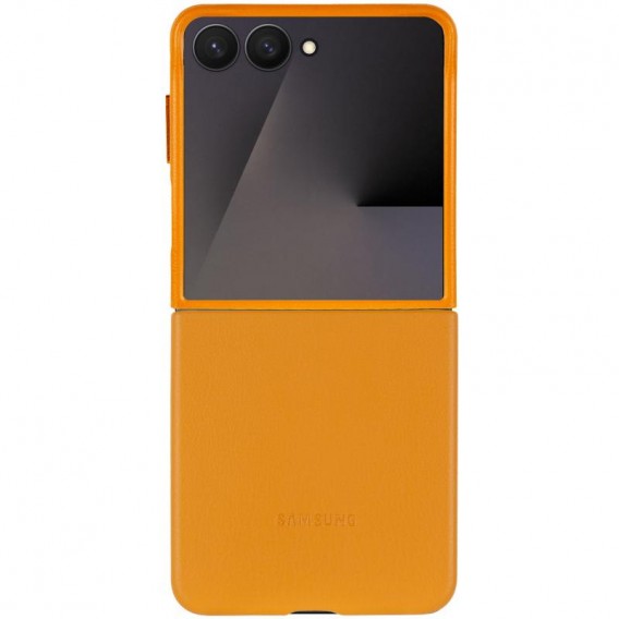 Шкіряний чохол Leather Case (AAA) для Samsung Galaxy Z Flip5 Brown