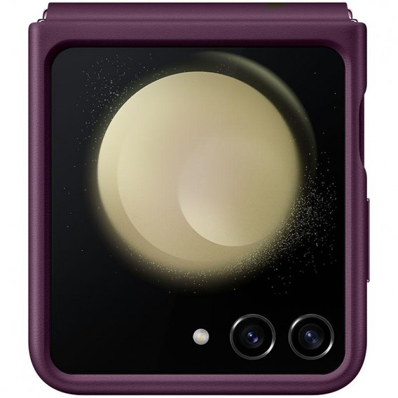Шкіряний чохол Leather Case (AAA) для Samsung Galaxy Z Flip5 Purple