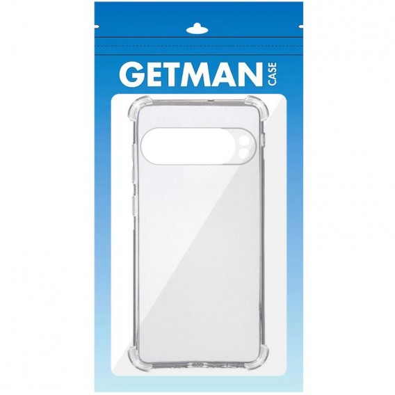 TPU чехол GETMAN Ease logo усиленные углы Full Camera для Google Pixel 9 Бесцветный (прозрачный)