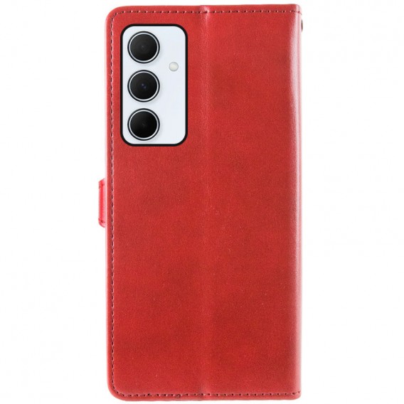 Кожаный чехол-книжка GETMAN Gallant (PU) для Samsung Galaxy S24 FE Красный