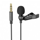 Мікрофон петличний Borofone BFK11 Elegant lavalier 3.5mm (2m) Black Мікрофон петличний Borofone BFK11 Elegant lavalier 3.5mm (2m) Black
