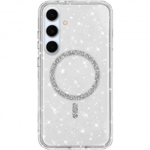 Чехол TPU Eclipse Sparkle (MagFit) для Samsung Galaxy S25+ / S24+ Transparent Чехол TPU Eclipse Sparkle (MagFit) для Samsung Galaxy S25+ / S24+ Transparent