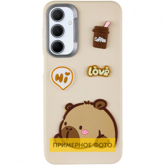 Чохол TPU Leather Toys для Xiaomi Poco X6 / Note 13 Pro 5G Capybara / Sand