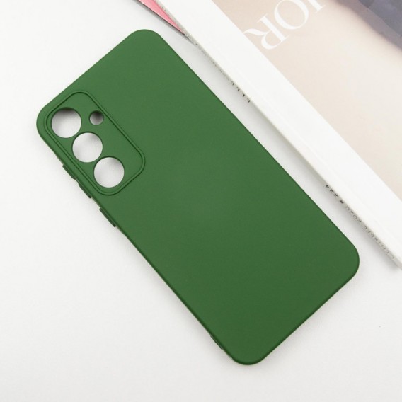 Чехол Silicone Cover Lakshmi Full Camera (AA) для Samsung Galaxy S24+ Зеленый / Dark green