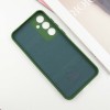 Чехол Silicone Cover Lakshmi Full Camera (AA) для Samsung Galaxy S24+ Зеленый / Dark green