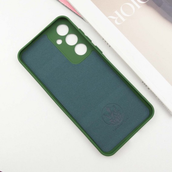 Чехол Silicone Cover Lakshmi Full Camera (AA) для Samsung Galaxy S24+ Зеленый / Dark green