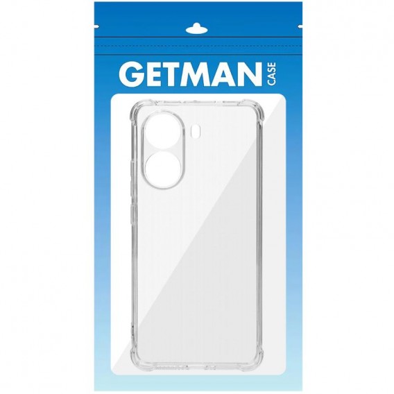 TPU чехол GETMAN Ease logo усиленные углы Full Camera для Xiaomi Poco X7 Pro Бесцветный (прозрачный)