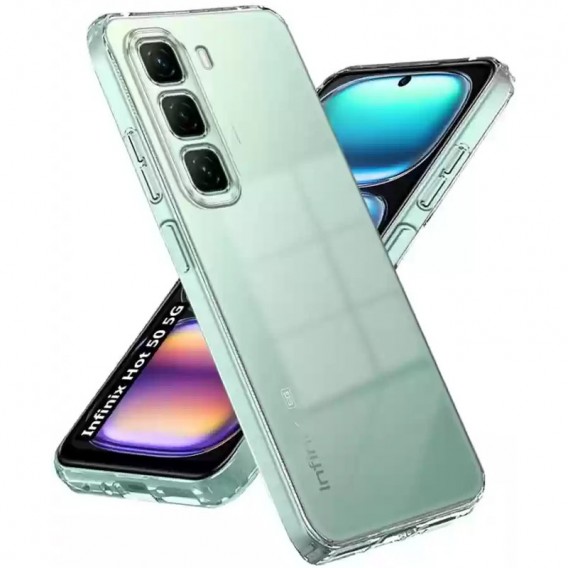 TPU чохол Epic Transparent 1,5mm Full Camera для Infinix Hot 50 Pro Безбарвний (прозорий)