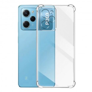 TPU чехол GETMAN Ease logo усиленные углы Full Camera для Xiaomi Poco X5 Pro 5G Бесцветный (прозрачный)