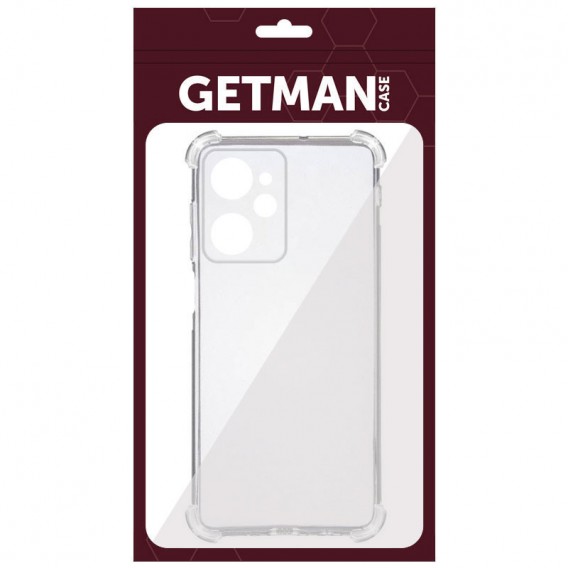 TPU чохол GETMAN Ease logo посилені кути Full Camera для Xiaomi Poco X5 Pro 5G Безбарвний (прозорий)