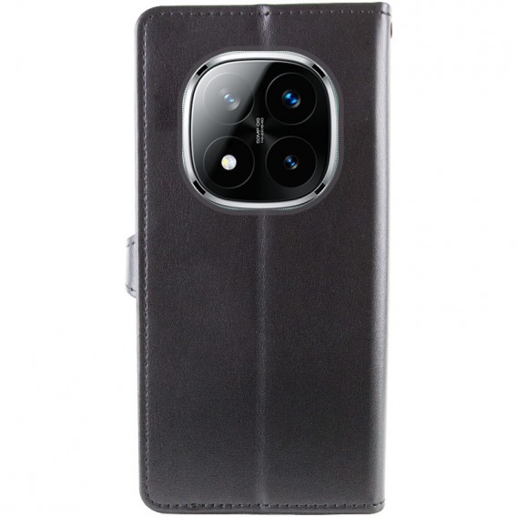 Кожаный чехол-книжка GETMAN Gallant (PU) для Xiaomi Redmi Note 14 Pro 5G / 14 Pro+ Черный