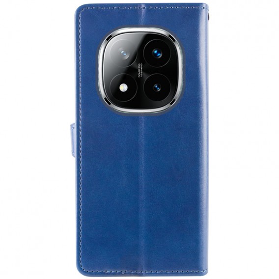 Шкіряний чохол-книжка GETMAN Gallant (PU) для Xiaomi Redmi Note 14 Pro 5G / 14 Pro+ Синій