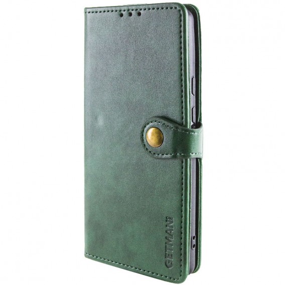 Кожаный чехол-книжка GETMAN Gallant (PU) для Xiaomi Redmi Note 14 Pro 5G / 14 Pro+ Зеленый
