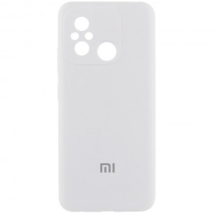 Чехол Silicone Cover Lakshmi Full Camera (AA) with logo для Xiaomi Redmi 12C / Poco C55 Белый / White