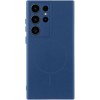 Чехол Silicone Cover Lakshmi Full Camera (AA) with MagFit для Samsung Galaxy S23 Ultra Синий / Navy blue