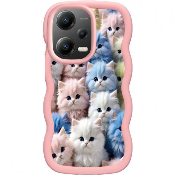 Чехол TPU Cloudy Pictures для Xiaomi Poco X5 5G / Redmi Note 12 5G Kittens