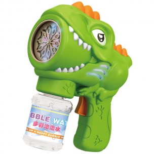Пістолет з мильними бульбашками H007 Dinosaur + bottle 50ml Green Пістолет з мильними бульбашками H007 Dinosaur + bottle 50ml Green