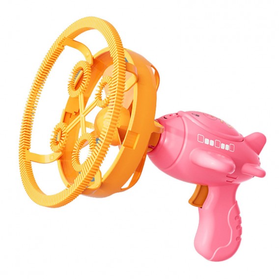 Пістолет для мильних бульбашок H035 Bubble Gun з пропелером 2in1 + bottle 250ml Pink
