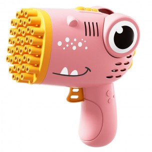 Пистолет для мыльных пузырей Dinosaur Bubble Gun с насадкой на 40 отверстий 50ml Pink Пистолет для мыльных пузырей Dinosaur Bubble Gun с насадкой на 40 отверстий 50ml Pink