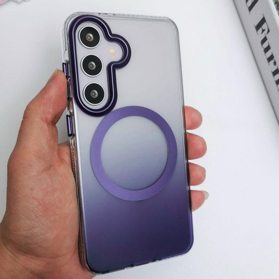 Чохол TPU+PC Phantom with MagSafe для Samsung Galaxy S25+ Purple