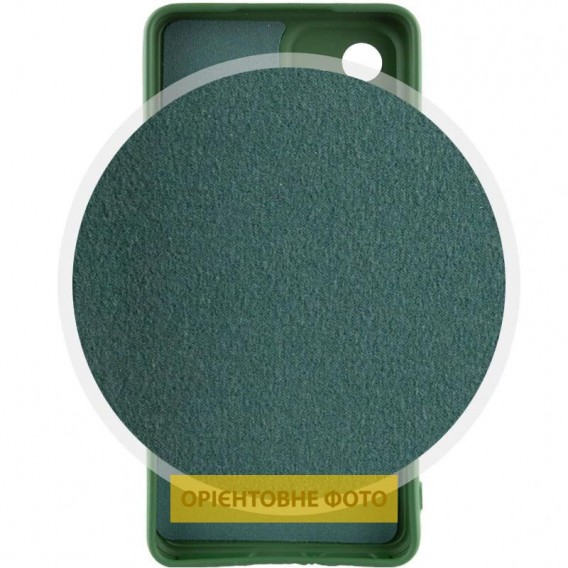 Чехол Silicone Cover Lakshmi Full Camera (AA) with logo для Xiaomi Redmi A5 / Poco C71 Зеленый / Dark green