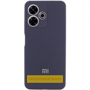 Чехол Silicone Cover Lakshmi Full Camera (AA) with logo для Xiaomi Redmi A5 / Poco C71 Синий / Midnight blue