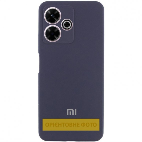 Чохол Silicone Cover Lakshmi Full Camera (AA) with logo для Xiaomi Redmi A5 / Poco C71 Синій / Midnight blue