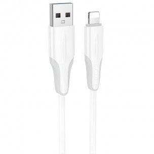 Дата кабель Borofone BX119 New USB to Lightning 2.4A (1m) White