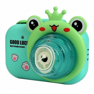 Фотокамера-генератор мыльных пузырей 9996 Children's camera Frog / Green